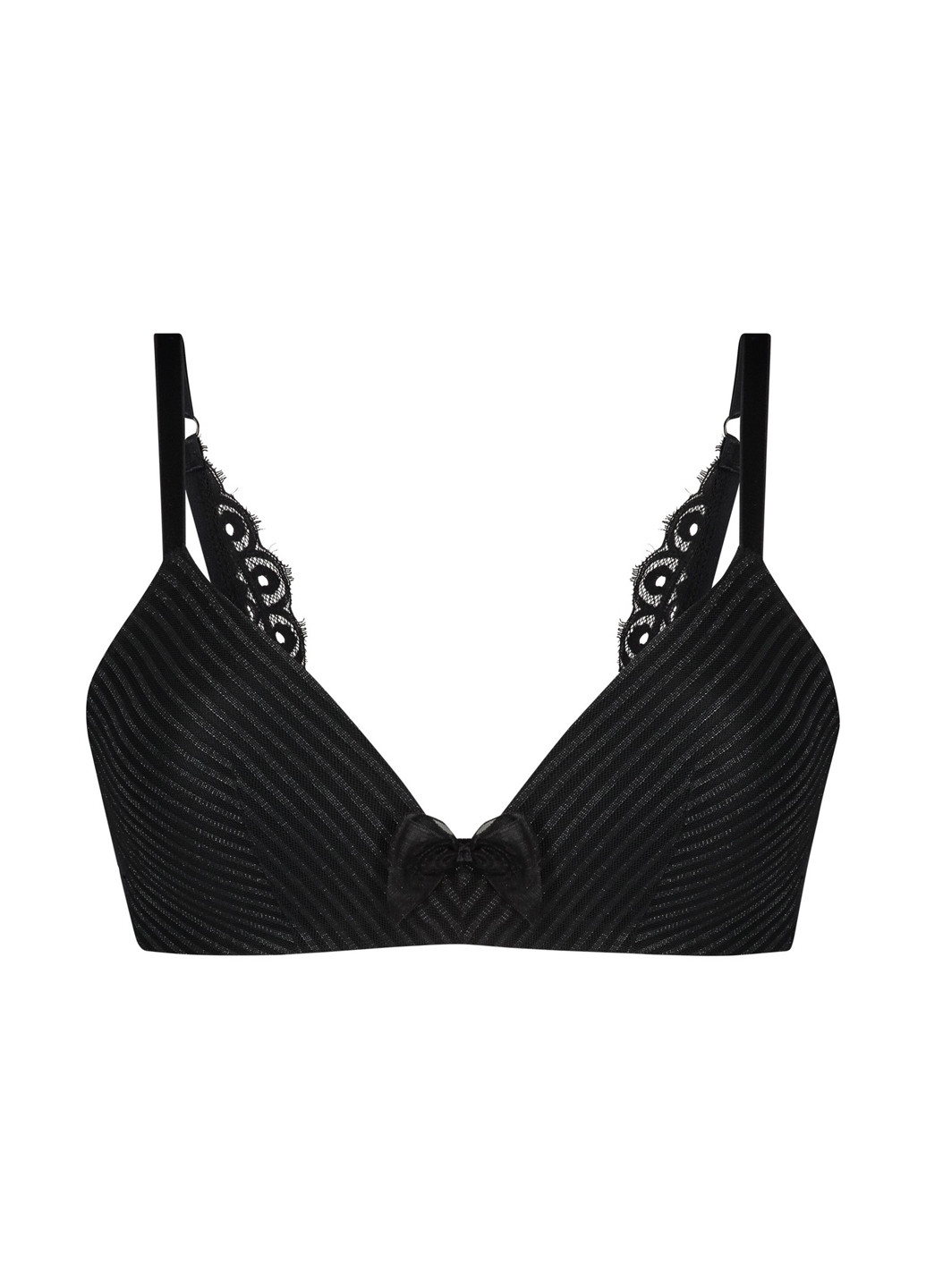 Чёрный балконет бюстгальтер Hunkemoller полиамид