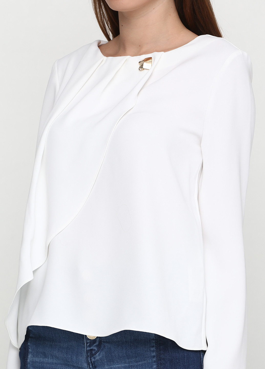 Белая демисезонная блуза Pedro Del Hierro