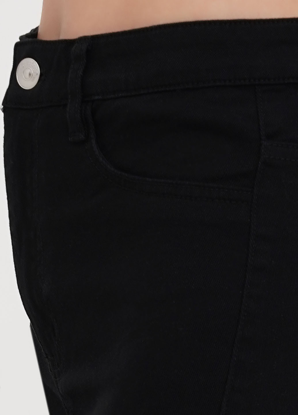 Черные джинсовые демисезонные карго брюки H&M