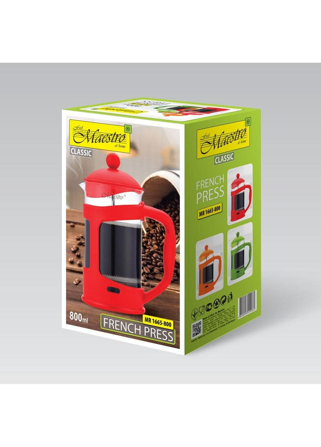 Френч-пресс MR-1665-800 800 мл Maestro (253664475)