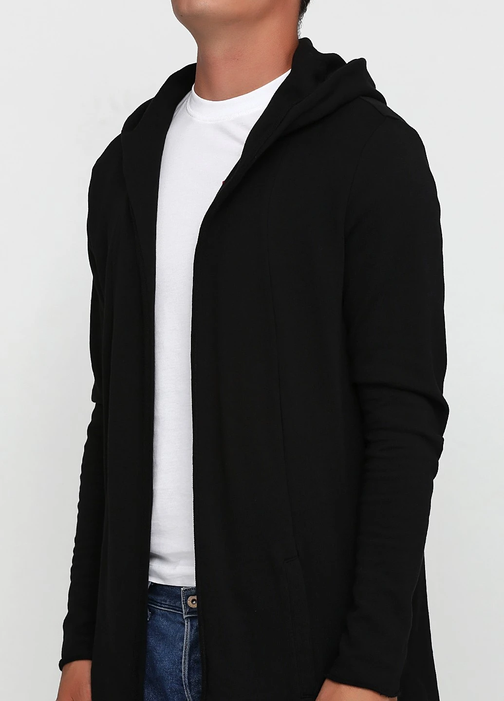 Черный зимний кардиган H&M