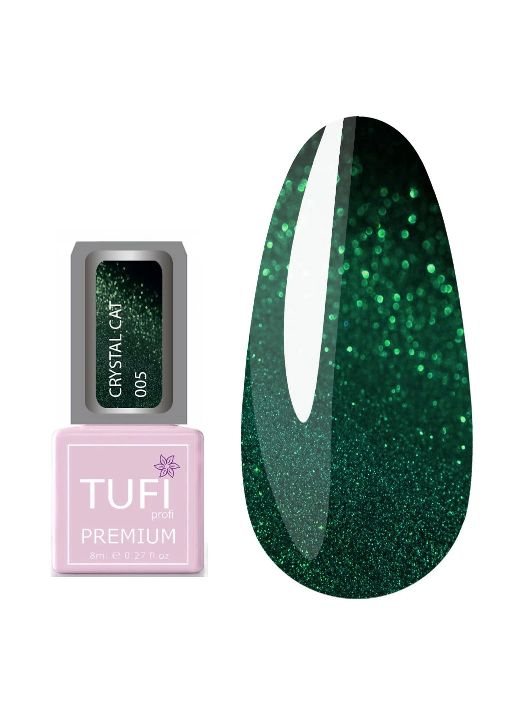 Гель-лак PREMIUM Crystal Cat 005 Tufi Profi 0 (239833614)