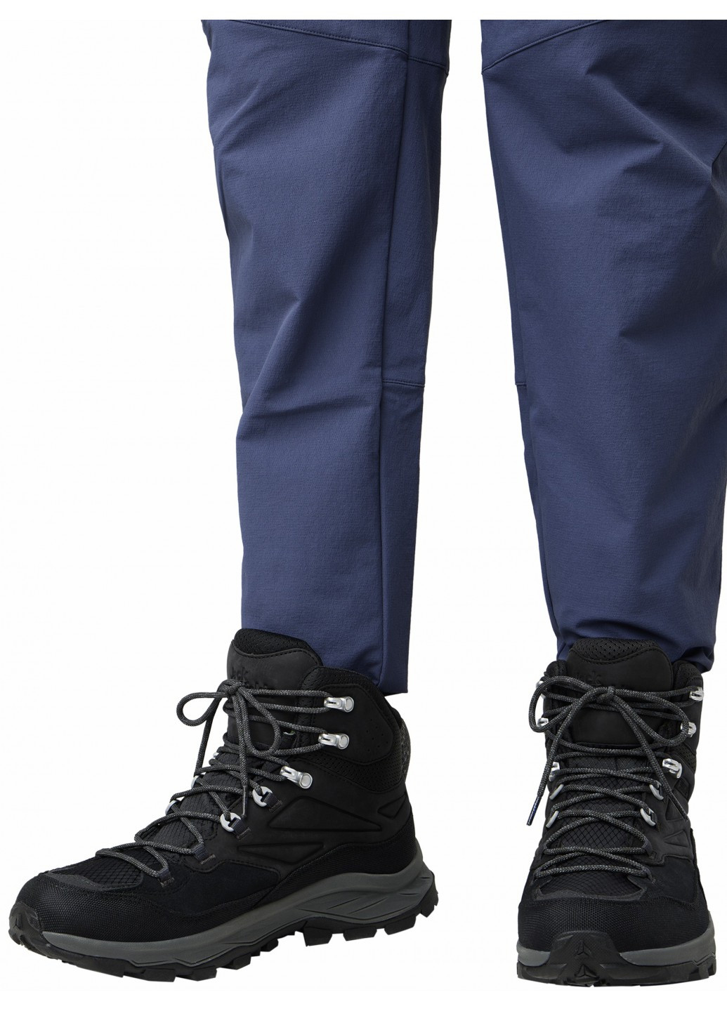 Черные осенние ботинки хайкеры Jack Wolfskin