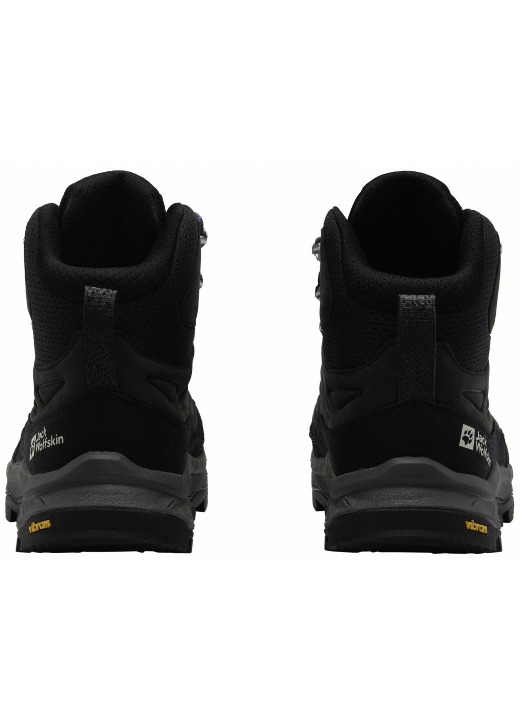 Черные осенние ботинки хайкеры Jack Wolfskin