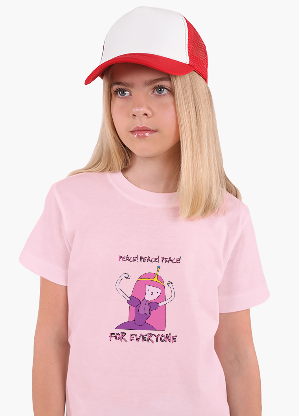 Рожева демісезонна футболка дитяча принцеса бубльгум час пригод (adventure time) (9224-1576) MobiPrint
