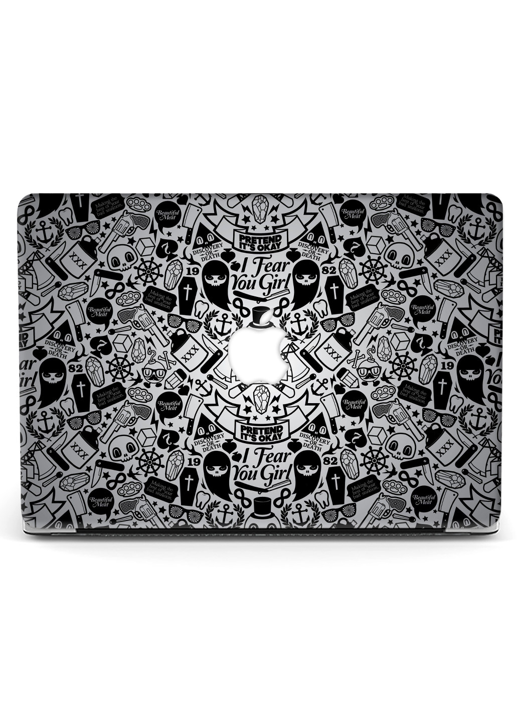 Чехол пластиковый для Apple MacBook Air 11 A1465 / A1370 Паттерн черепа (Skull pattern) (6349-2453) MobiPrint (218868366)