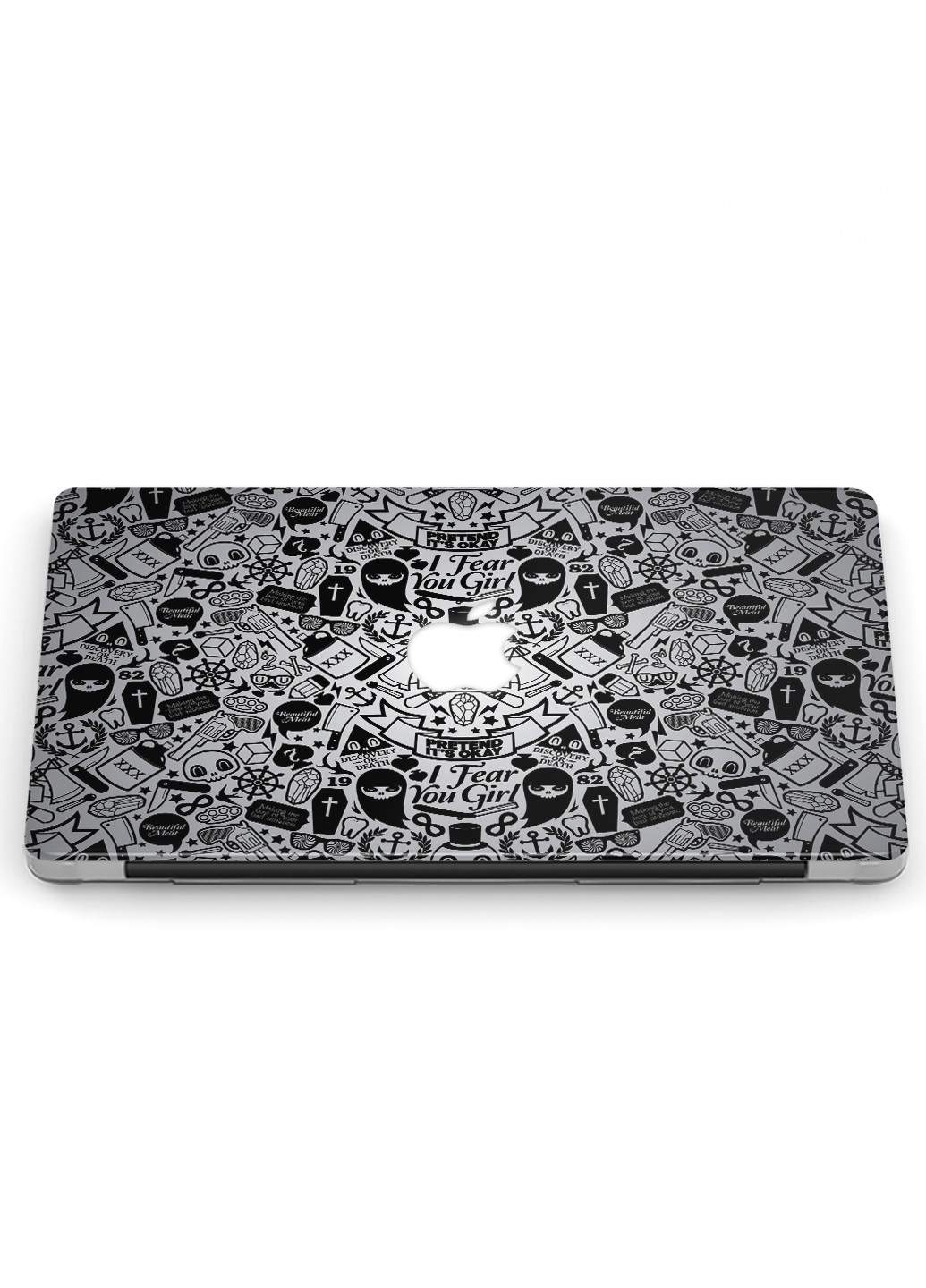 Чехол пластиковый для Apple MacBook Air 11 A1465 / A1370 Паттерн черепа (Skull pattern) (6349-2453) MobiPrint (218868366)