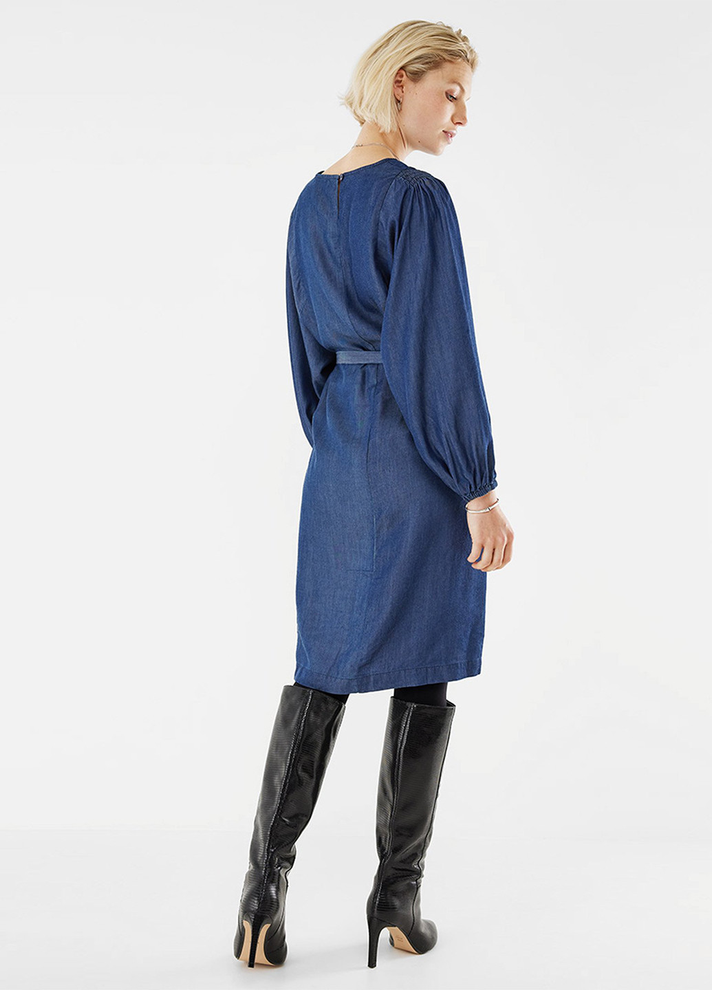 Синее джинсовое платье Mexx однотонное