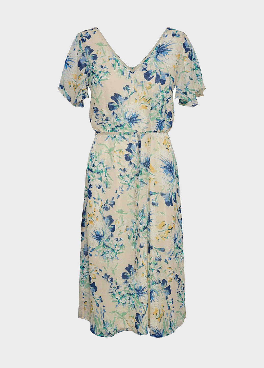 Молочна кежуал сукня а-силует Vero Moda з квітковим принтом