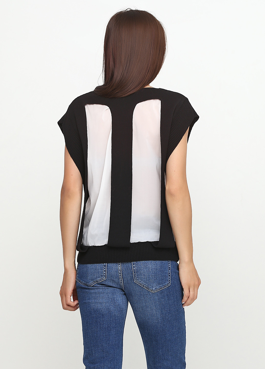Черная демисезонная блуза Oblique