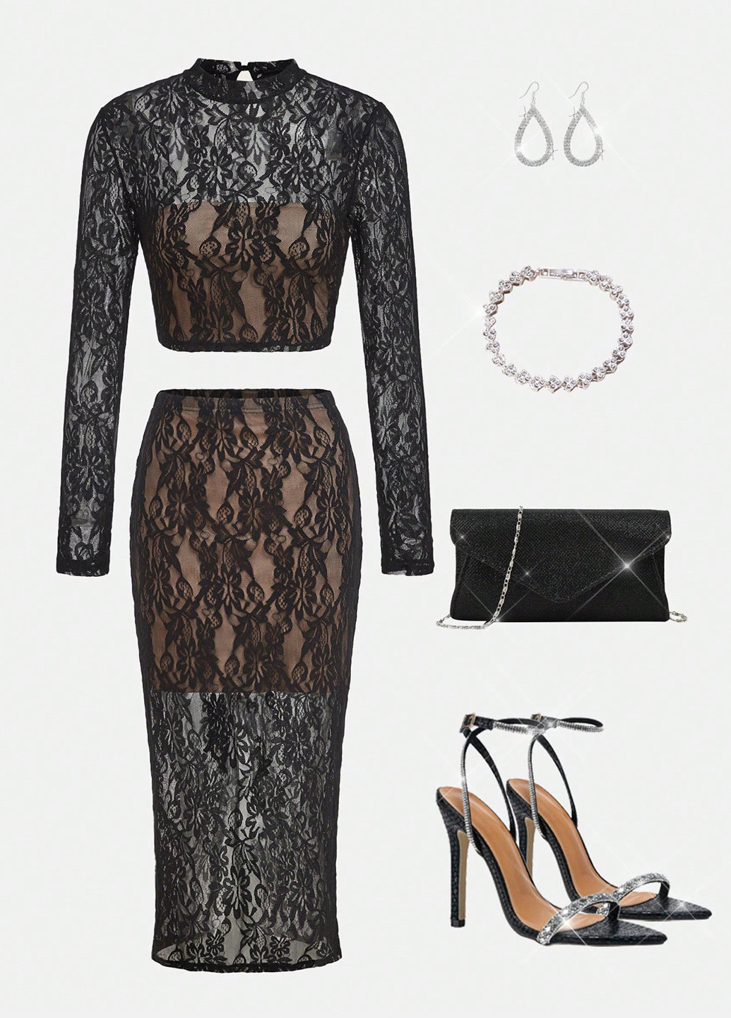 Костюм (топ, юбка) SHEIN (340109529)