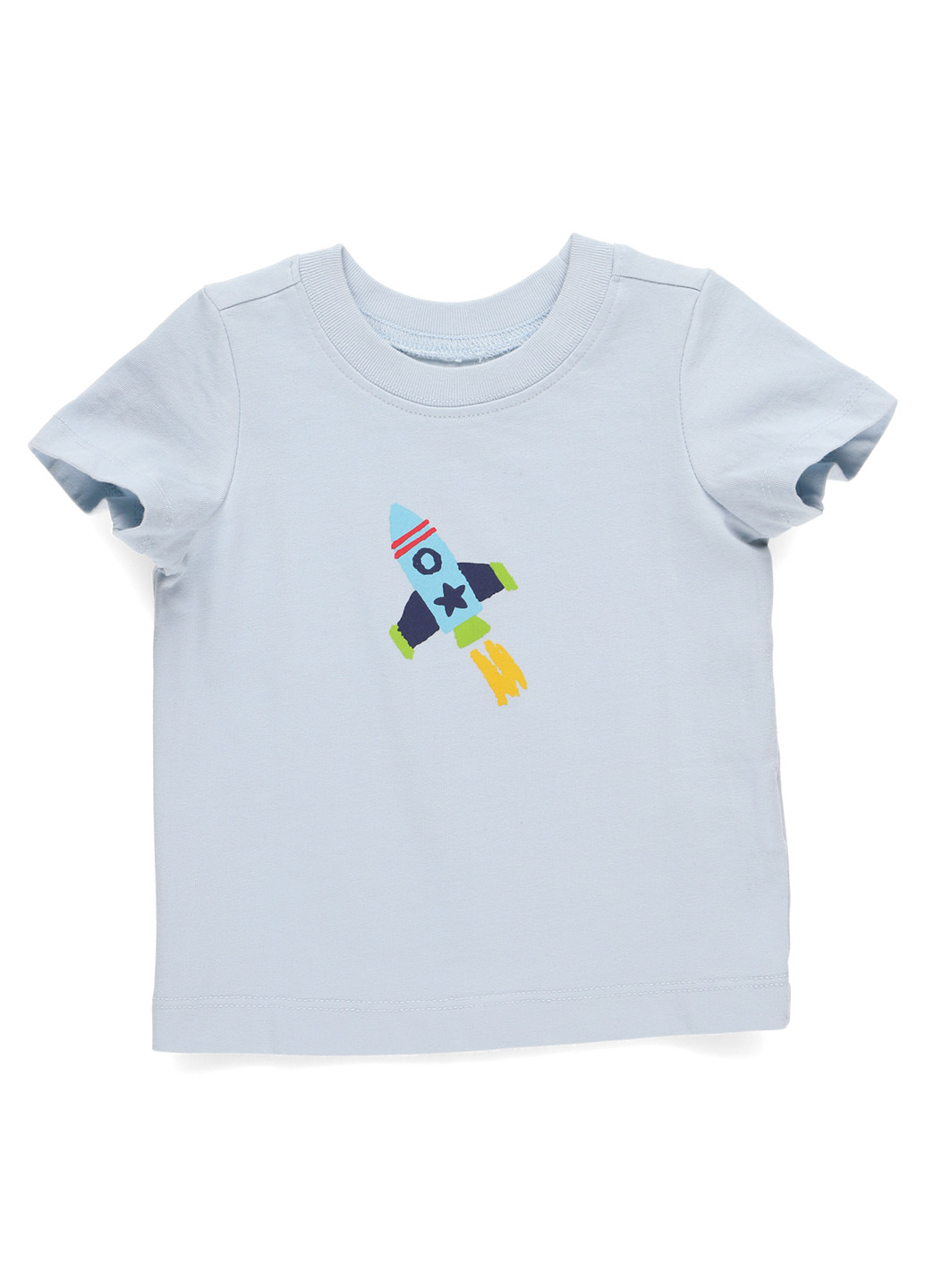 Голубая летняя футболка The Moon & Back