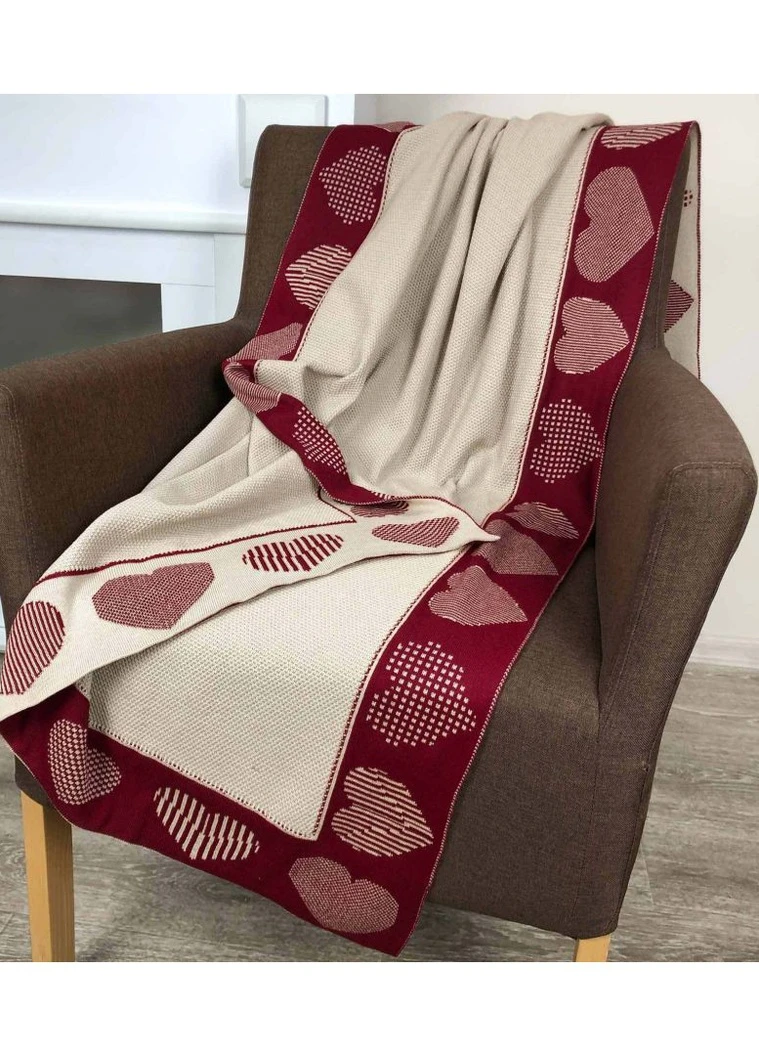 Плед вязаный 100x150 см Прованс 25050 (252299345)