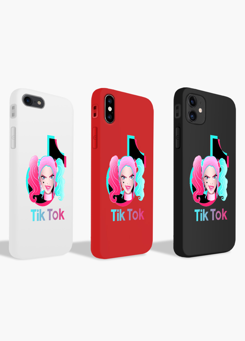 Чехол силиконовый Apple Iphone 8 plus Харли Квинн (Куинн) Тик Ток (Harley Quinn TikTok) (6154-1646) MobiPrint (219518161)