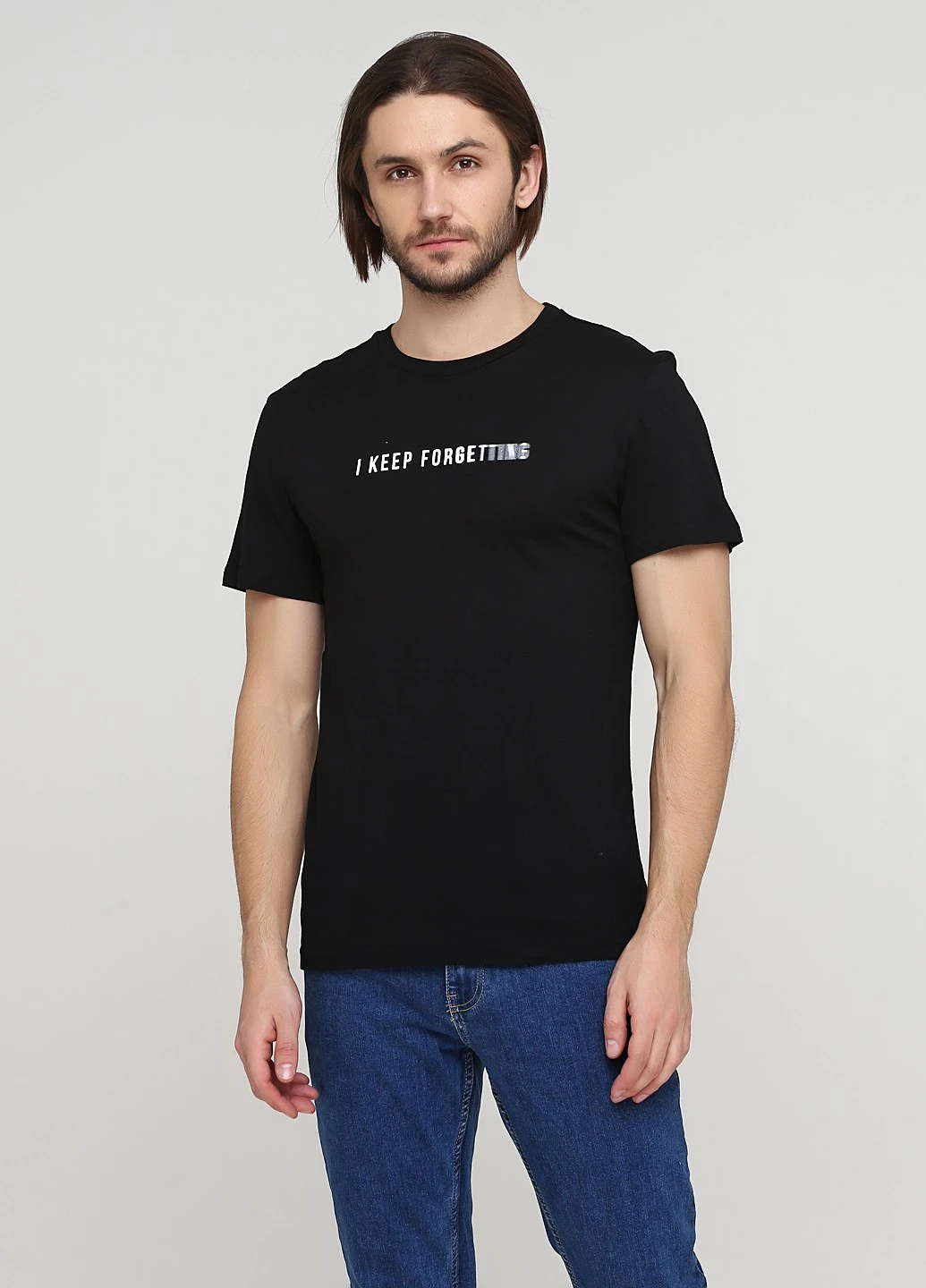 Черная футболка H&M