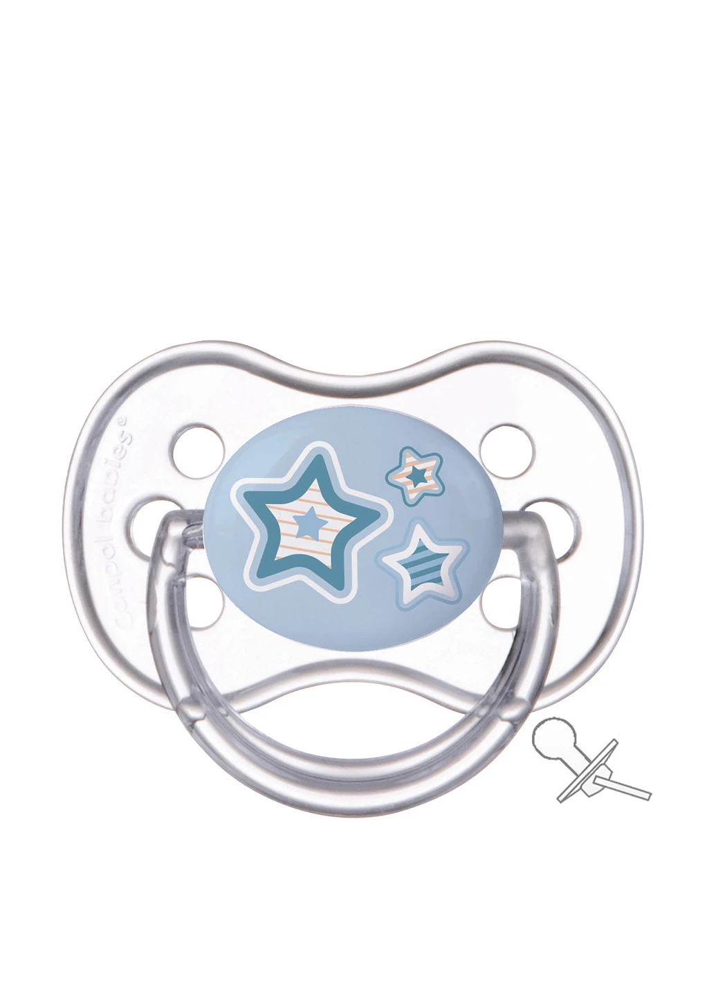 Пустушка силіконова кругла 6-18 м Newborn baby (1 шт) Canpol Babies (91068990)