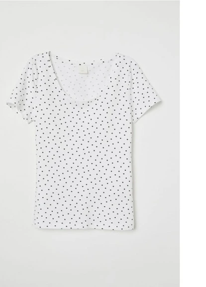 Футболка H & M Р3040 S Біла H&M - (222170797)