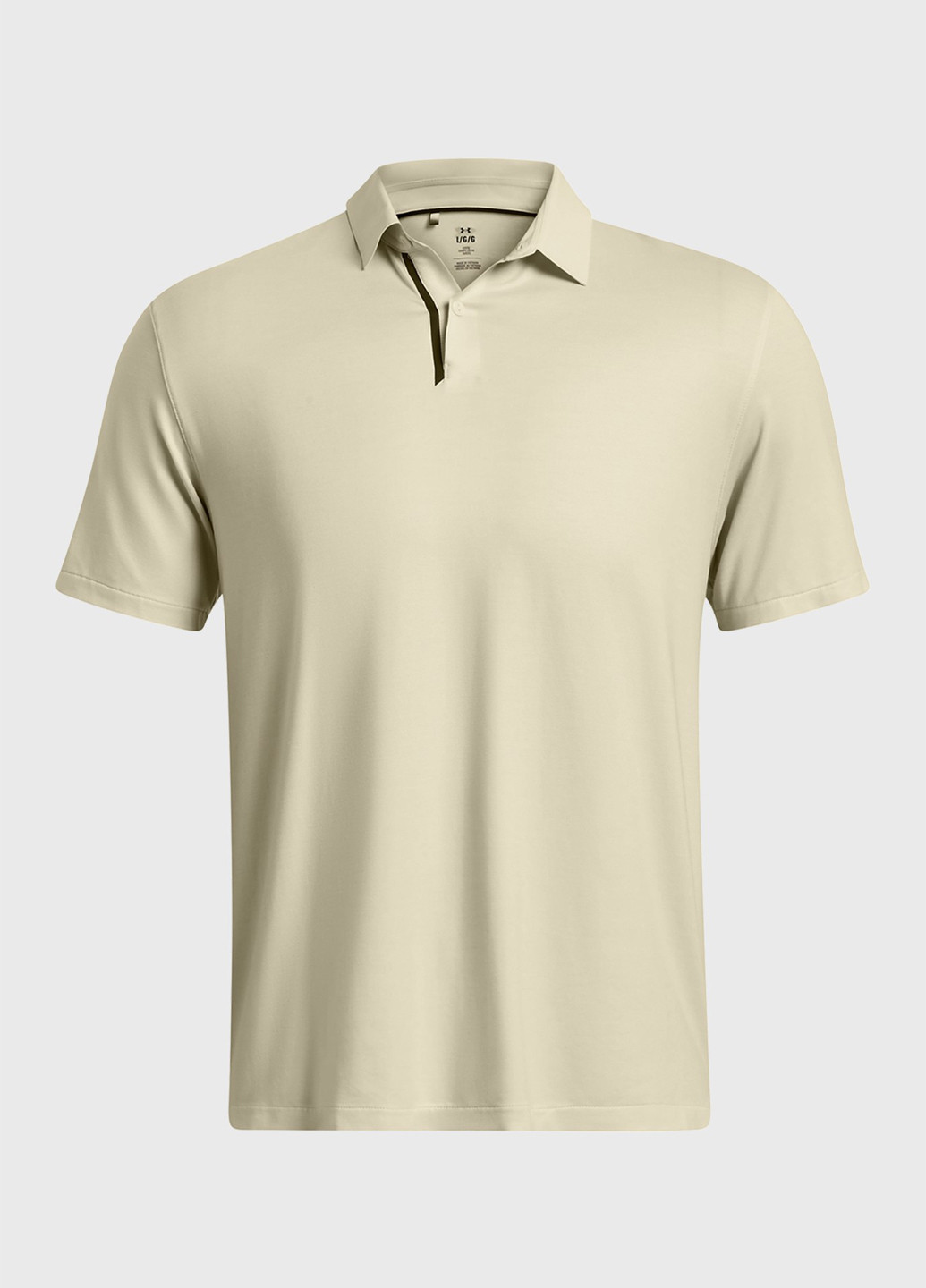 Бежевая футболка-поло для мужчин Under Armour однотонная