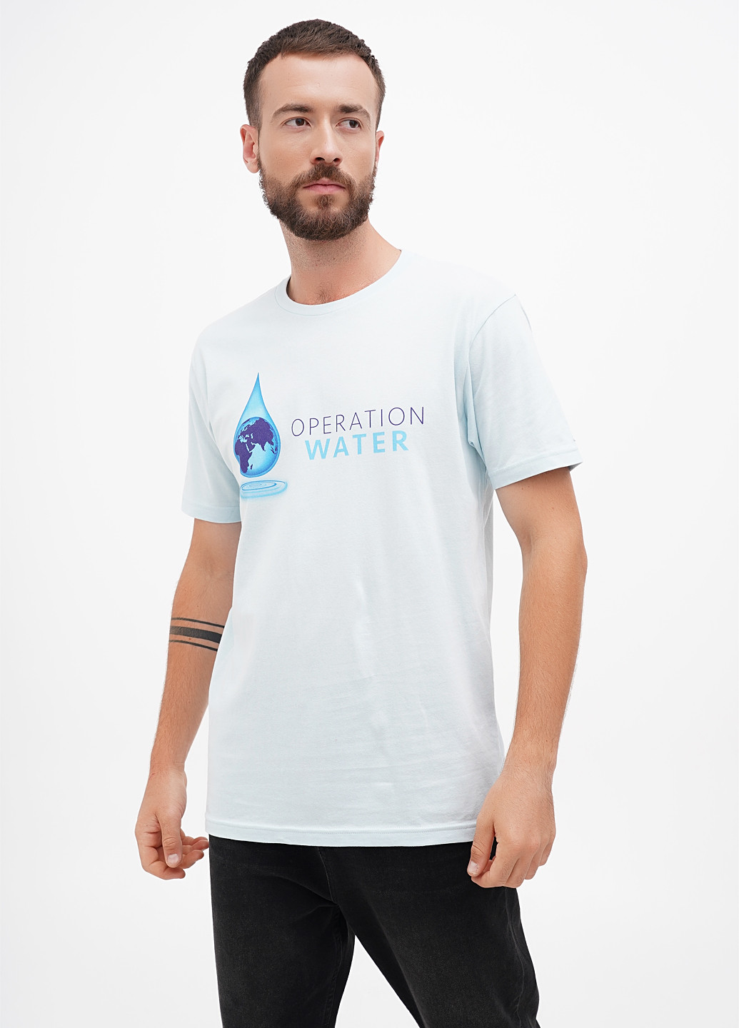 Світло-блакитна футболка Next Level