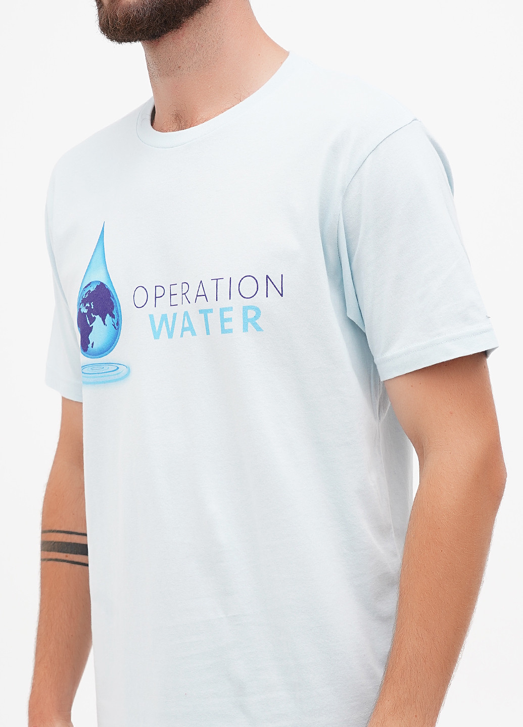 Світло-блакитна футболка Next Level