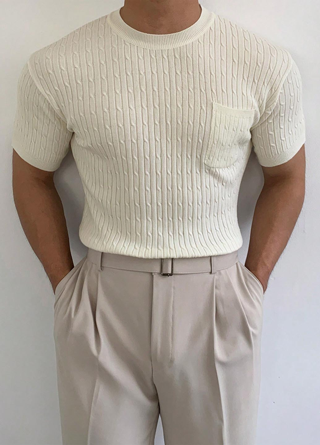 Молочный демисезонный джемпер джемпер SHEIN