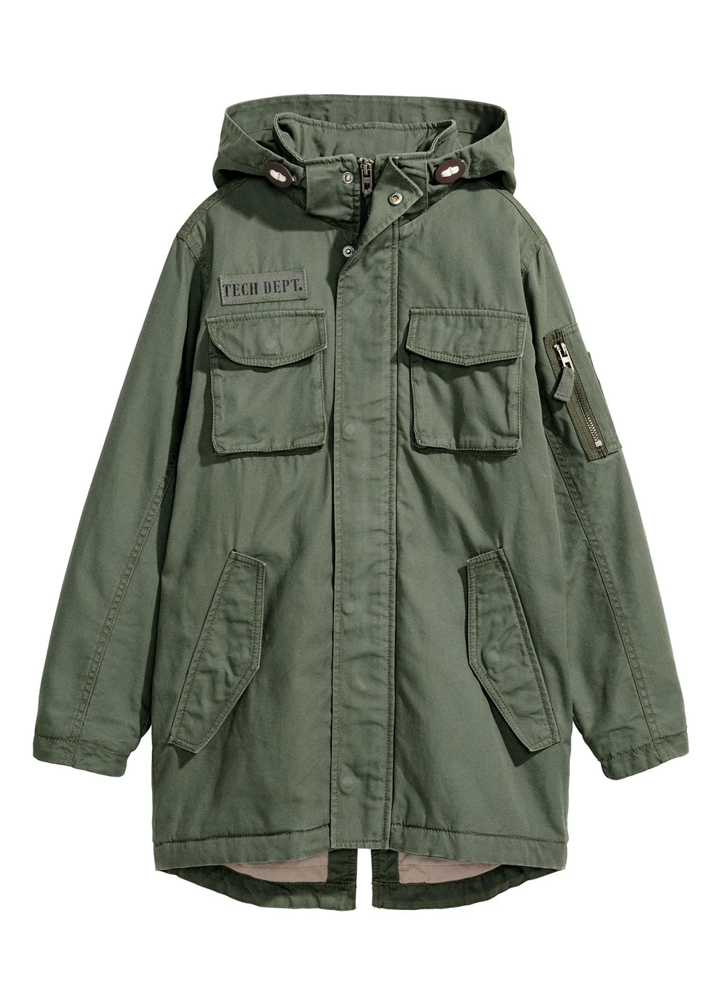 Оливковая (хаки) куртка демісезон,хакі, H&M