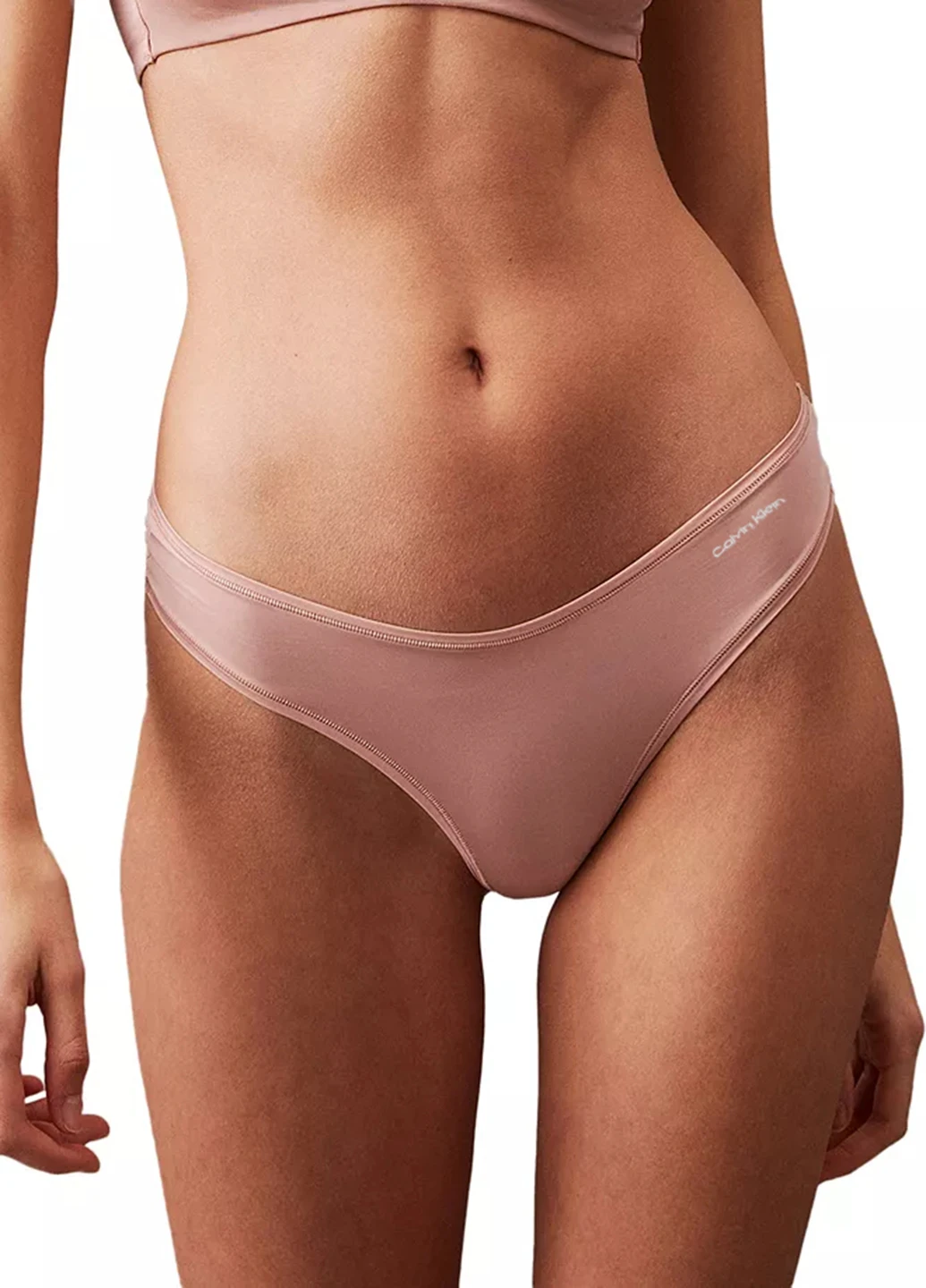Пудровий демісезонний комплект (бюстгальтер, трусики) Calvin Klein