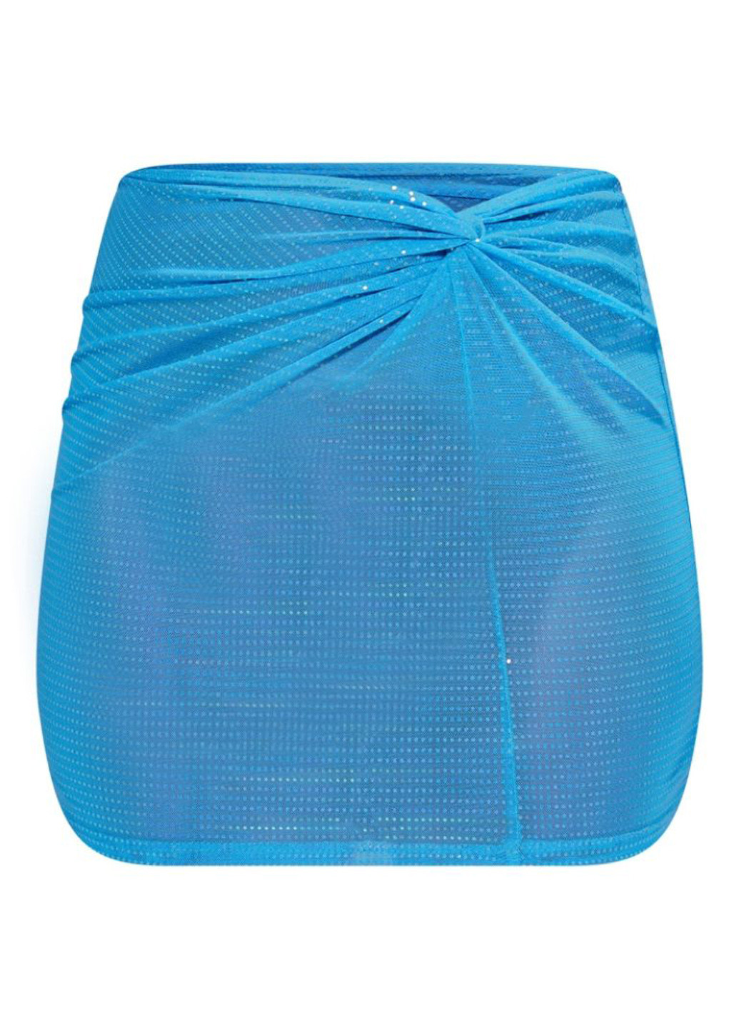 Бирюзовая коктейльный однотонная юбка PrettyLittleThing