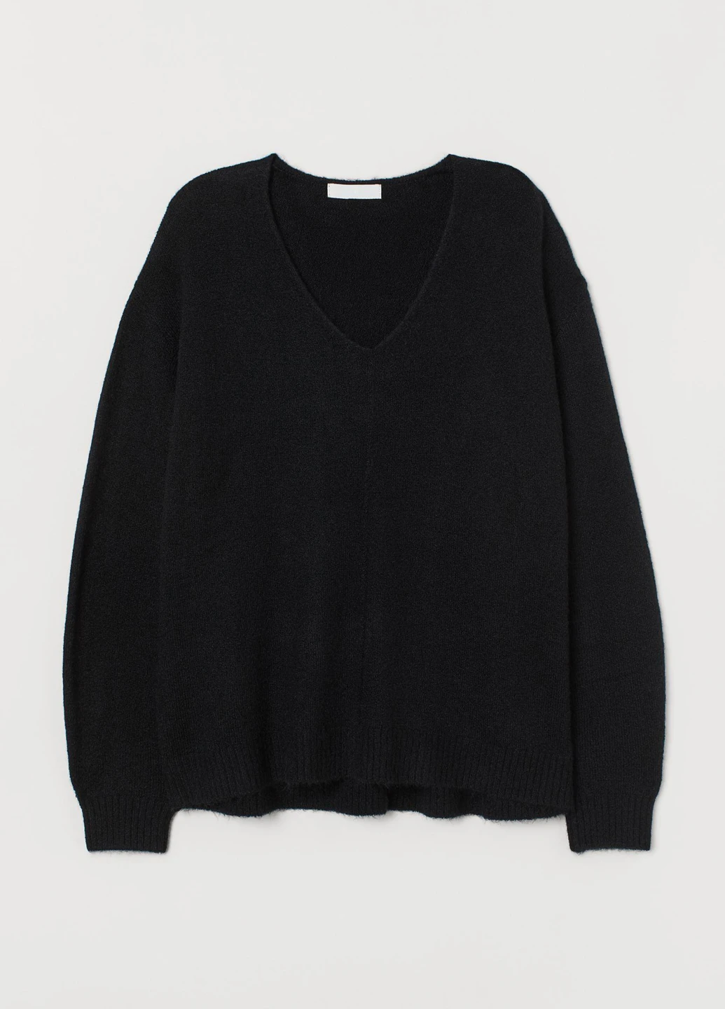 Черный демисезонный пуловер джемпер H&M