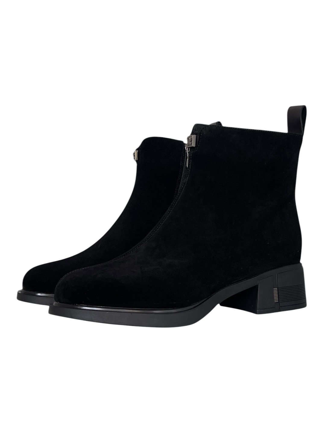 Зимние ботинки Melanda.M без декора из натуральной замши