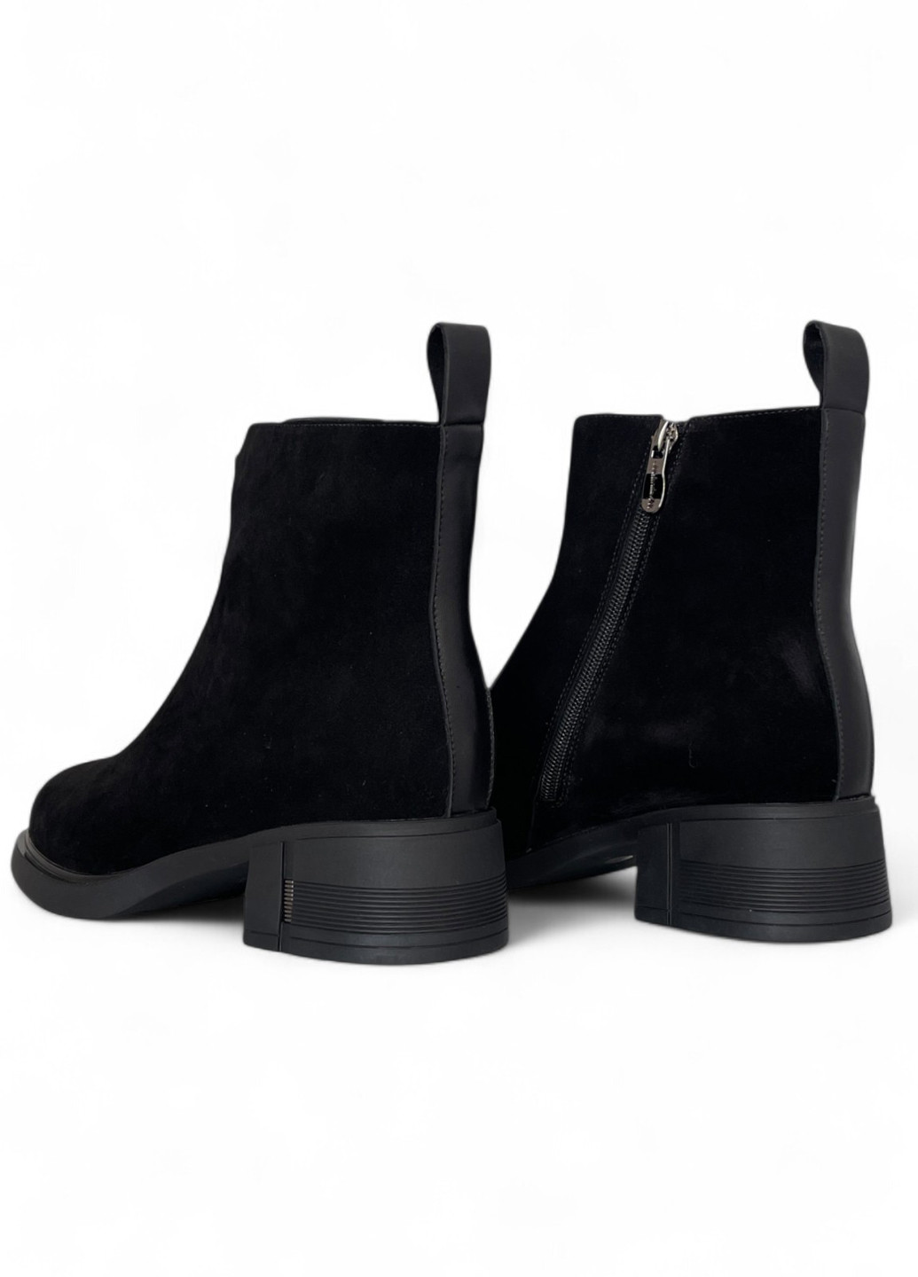 Зимние ботинки Melanda.M без декора из натуральной замши