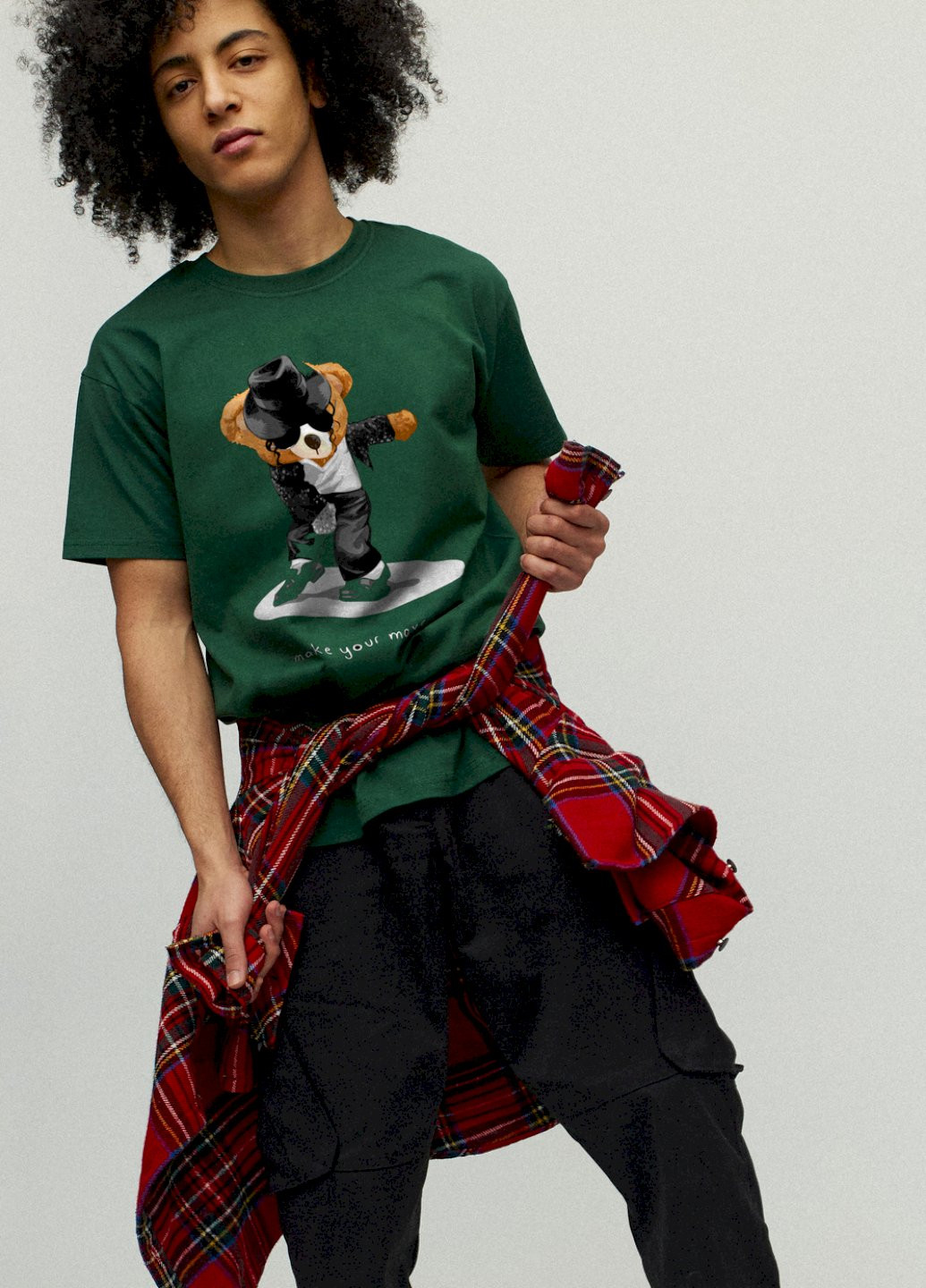 Темно-зелена футболка чоловіча YAPPI