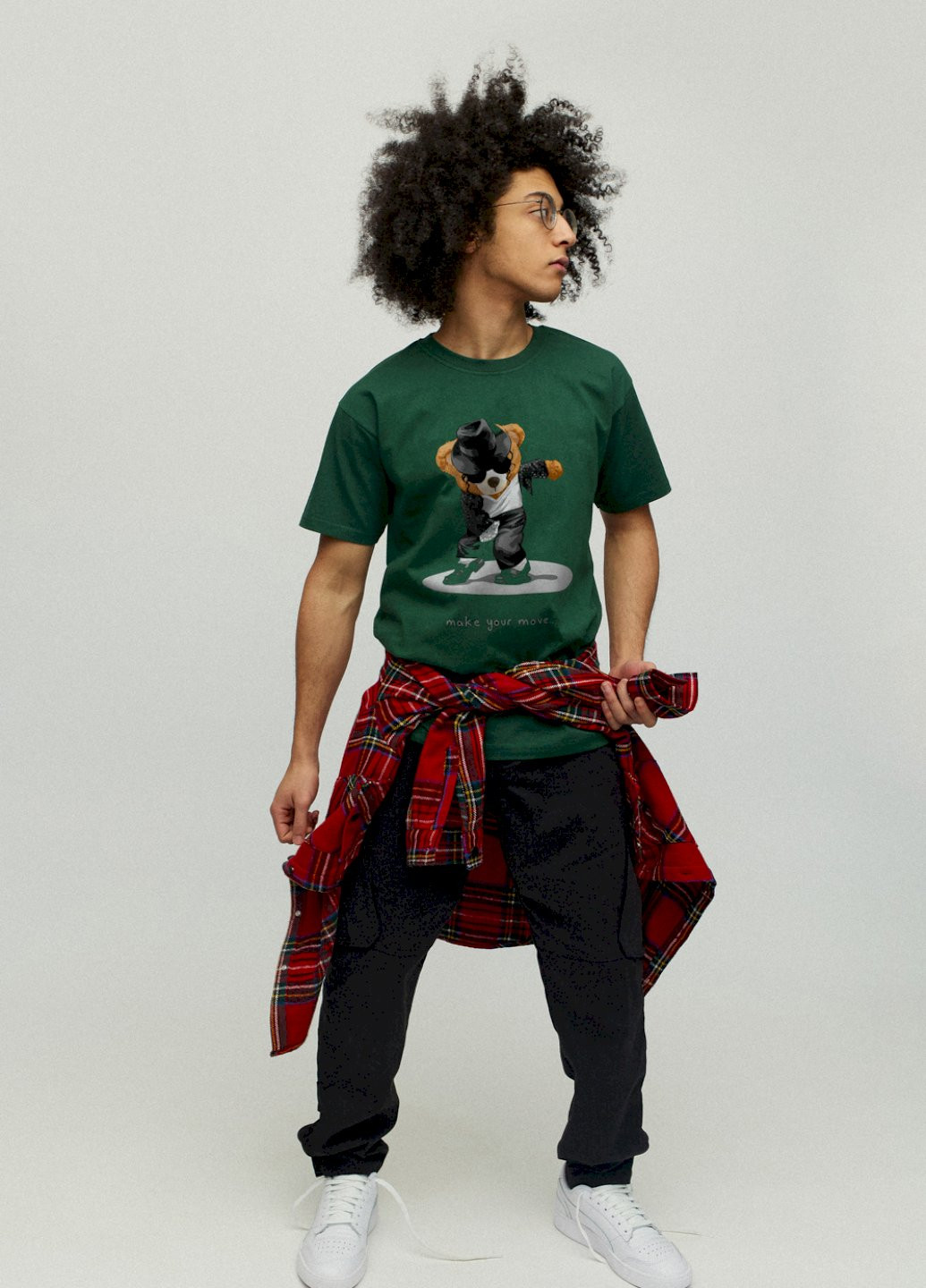 Темно-зелена футболка чоловіча YAPPI