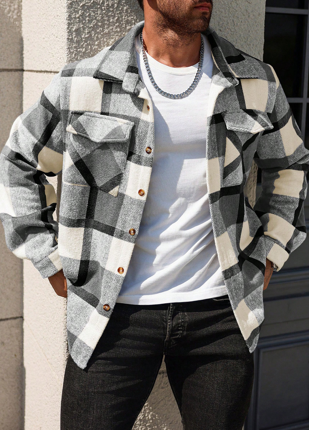 Куртка-рубашка SHEIN (367747565)