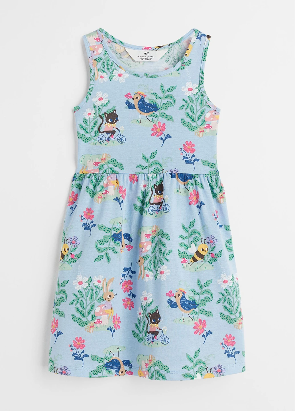 Голубое платье H&M (293057585)