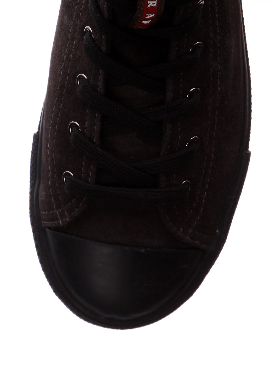 Темно-серые кэжуал осенние ботинки Prada