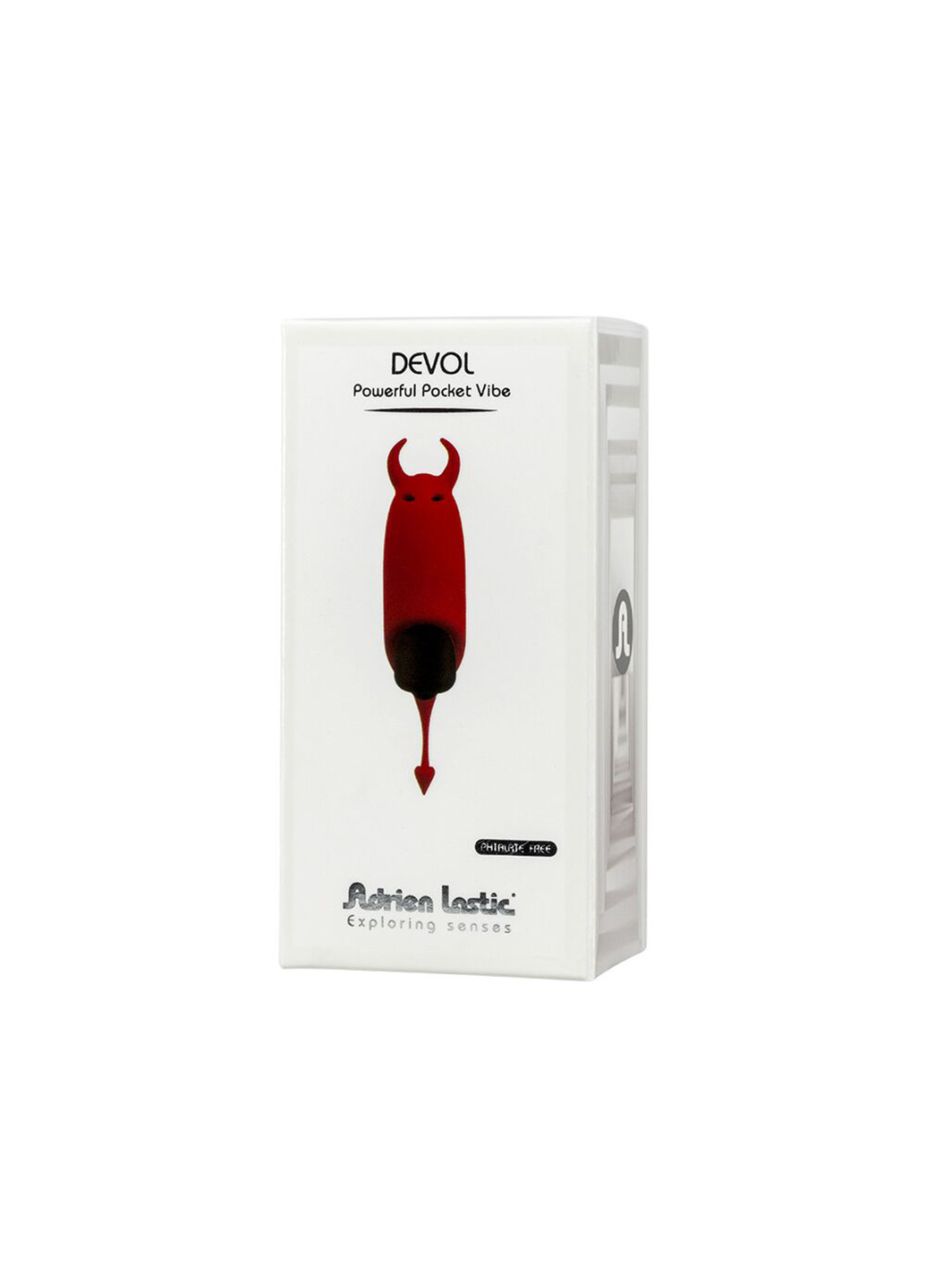 Вибропуля Pocket Vibe Devol с хвостиком и рожками Adrien Lastic (254150726)