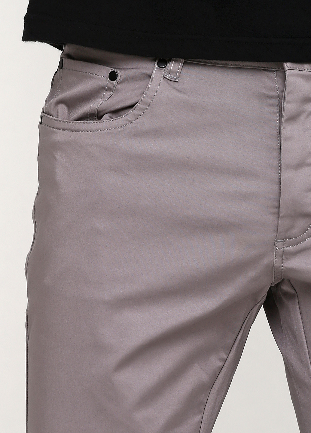 Серые кэжуал демисезонные прямые брюки Devred