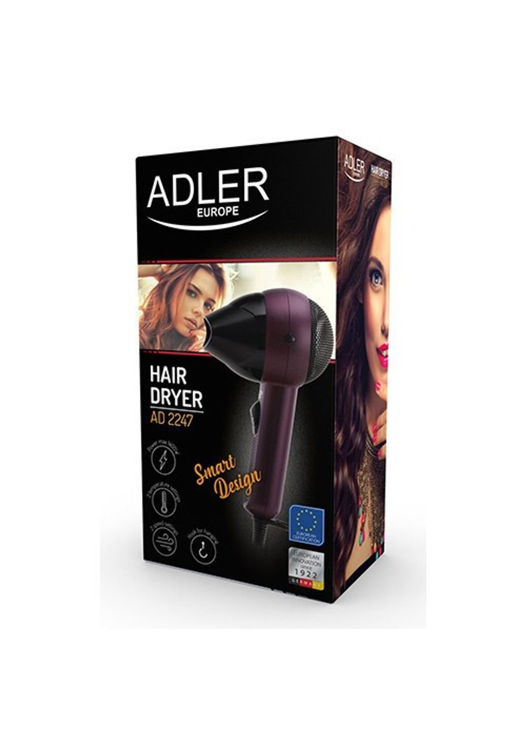 Фен для волосся дорожній AD-2247 1400 Вт Adler (253854201)