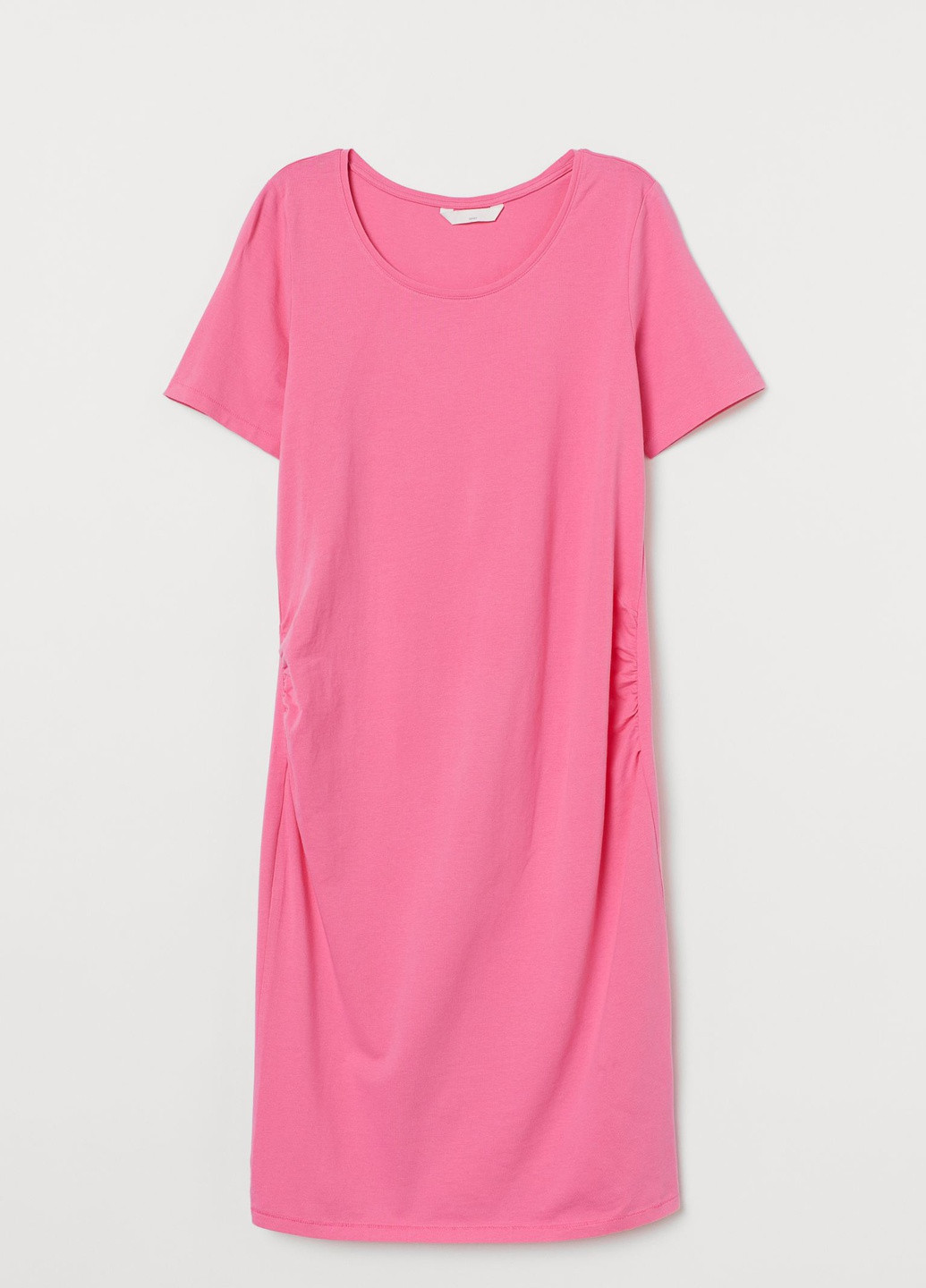 Розовое кэжуал платье для беременных H&M однотонное