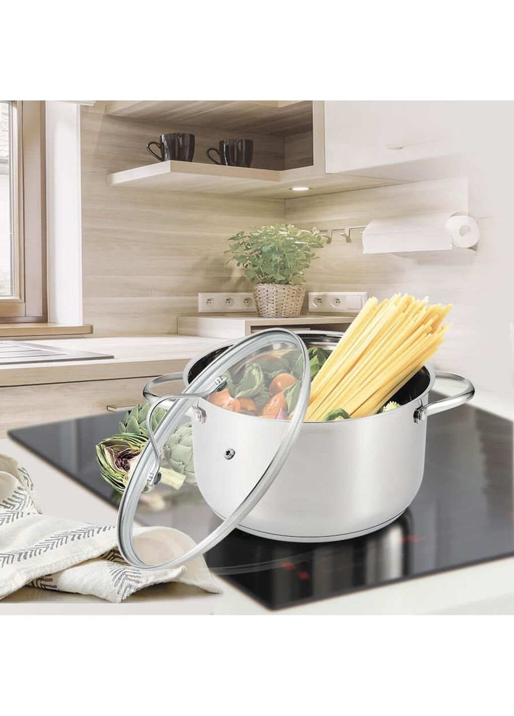 Кастрюля с крышкой MR-3519 18 см Maestro (253629480)