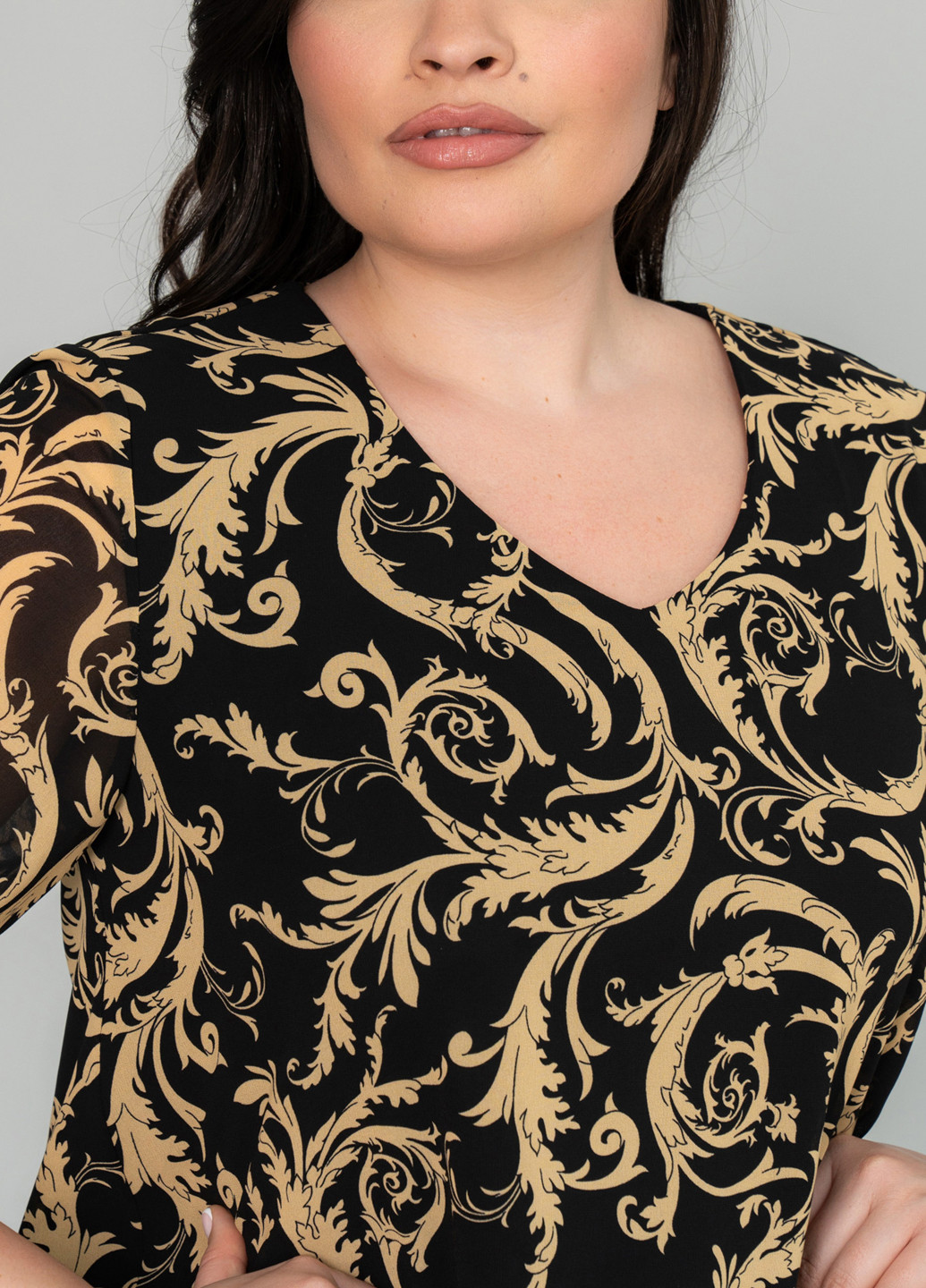 Черное кэжуал платье а-силуэт A'll Posa