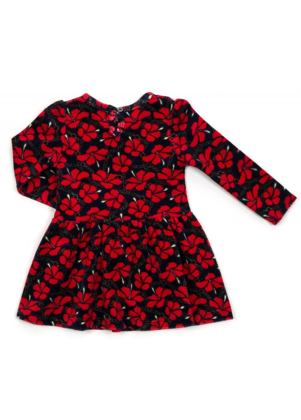 Красное платье велюровое (14880-86g-red) Breeze (251326523)