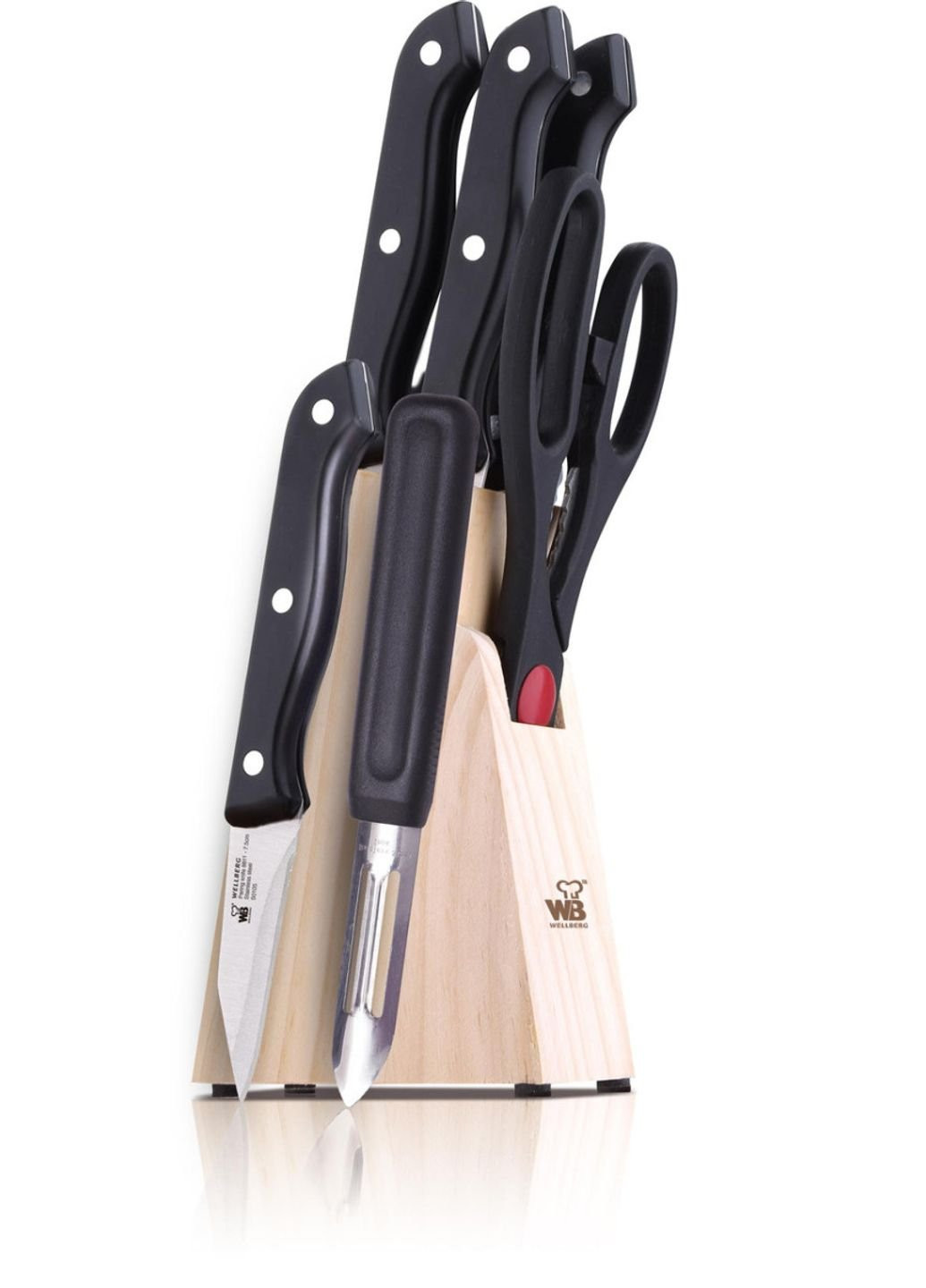 Набор ножей WB-8811 7 предметов Wellberg комбинированные,