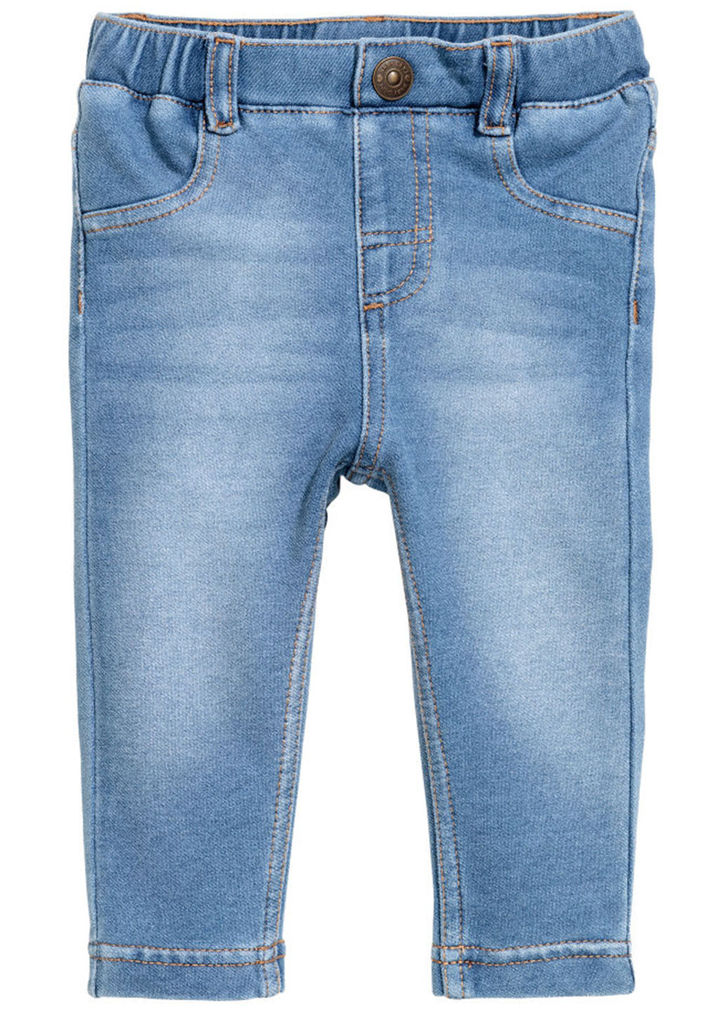 Джеггінси H&M однотонні сині джинсові