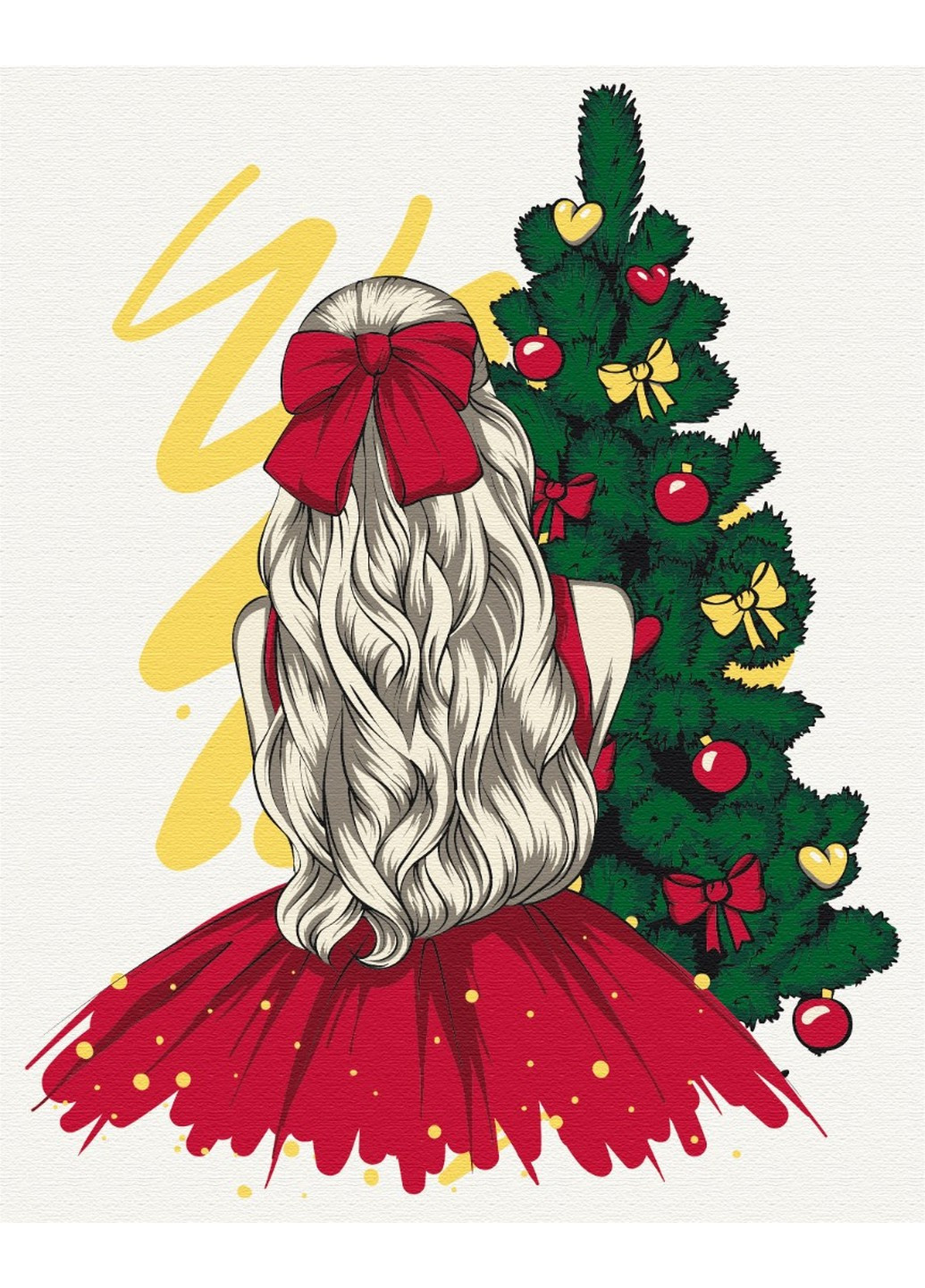 Картина "Новогодняя красавица" 40х50 см Brushme (228856469)