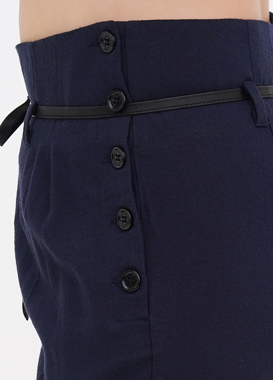 Темно-синие кэжуал демисезонные прямые брюки See by Chloe