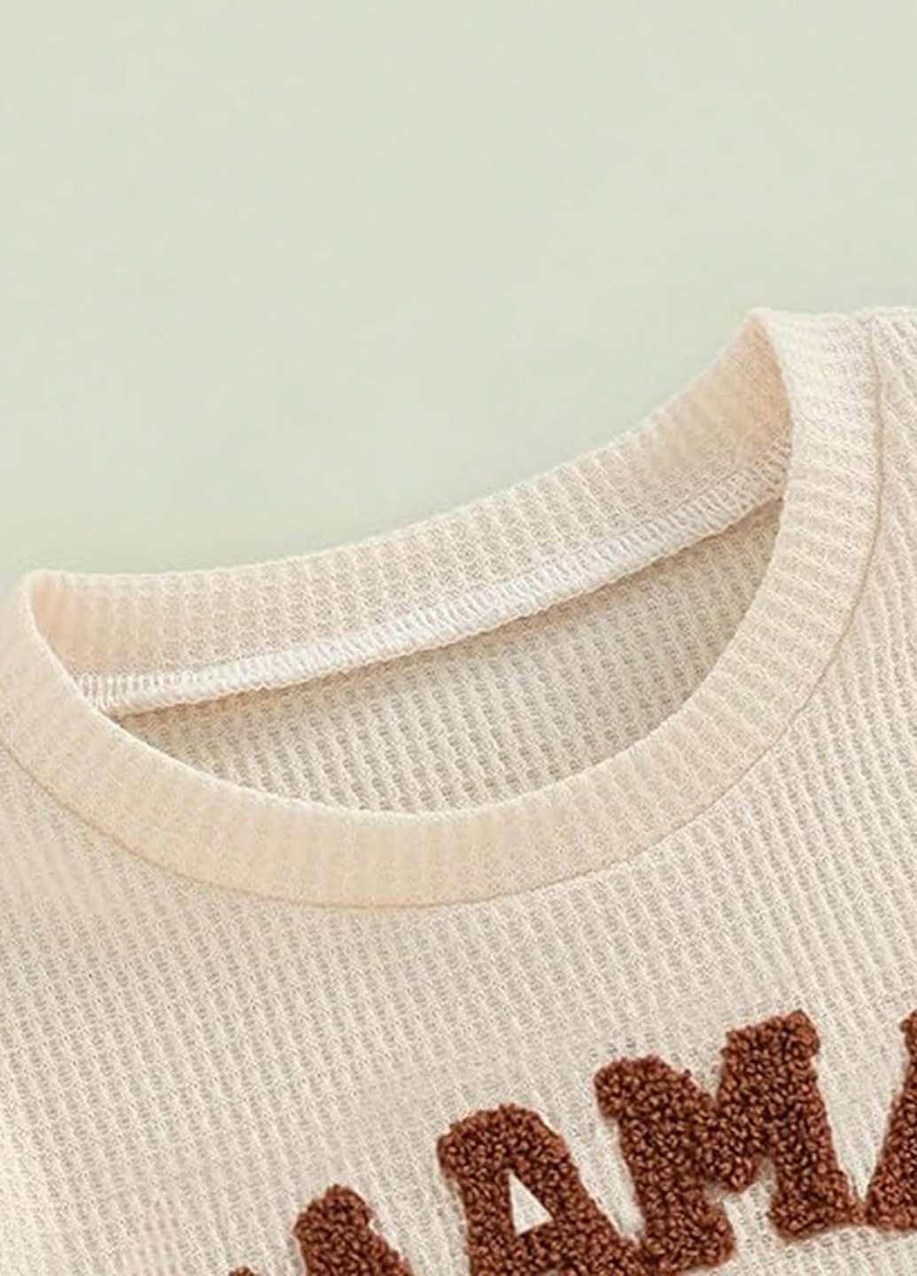 Кремовий літній костюм (футболка, шорти) з шортами SHEIN