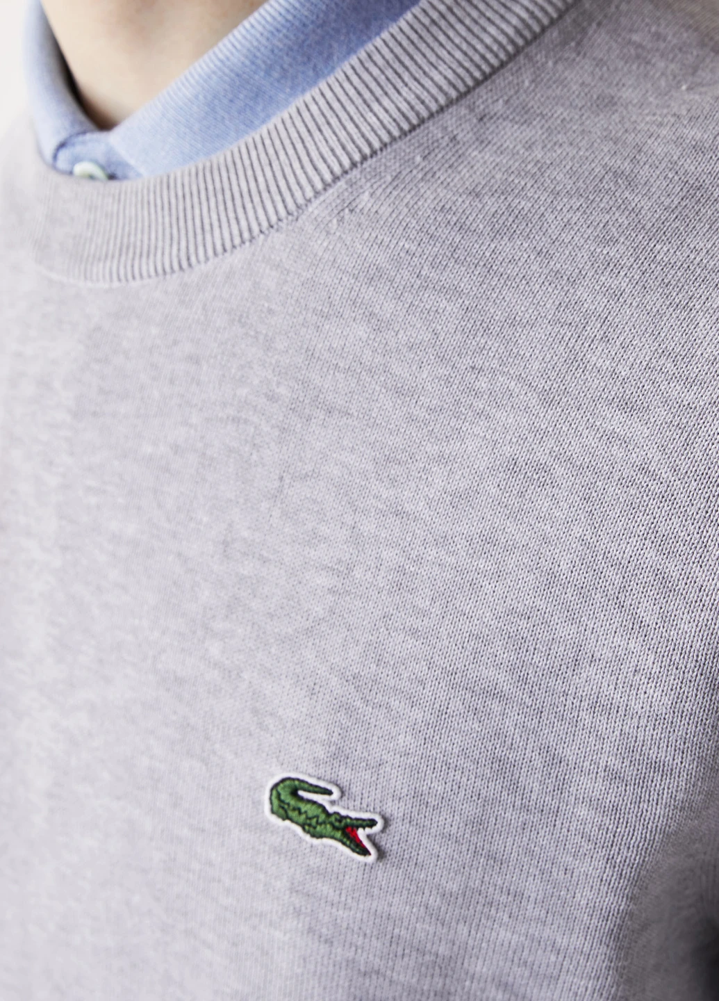 Светло-серый демисезонный джемпер джемпер Lacoste