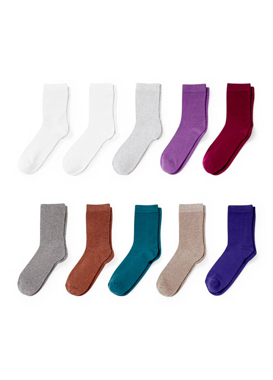 Комбіновані шкарпетки (10 пар) C&A меланжі (367616946)